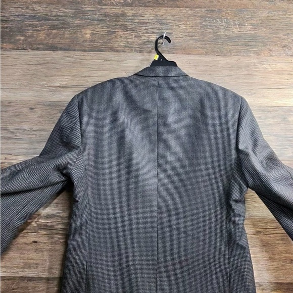 Haggar Charcoal Gray Textured Jacket Blazer - Picture 3 of 14